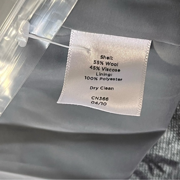 Talbots Wool Blend Grey Floral Roses Cowl Neck Sheath Dress Size 12 Classic NWT - Picture 8 of 15